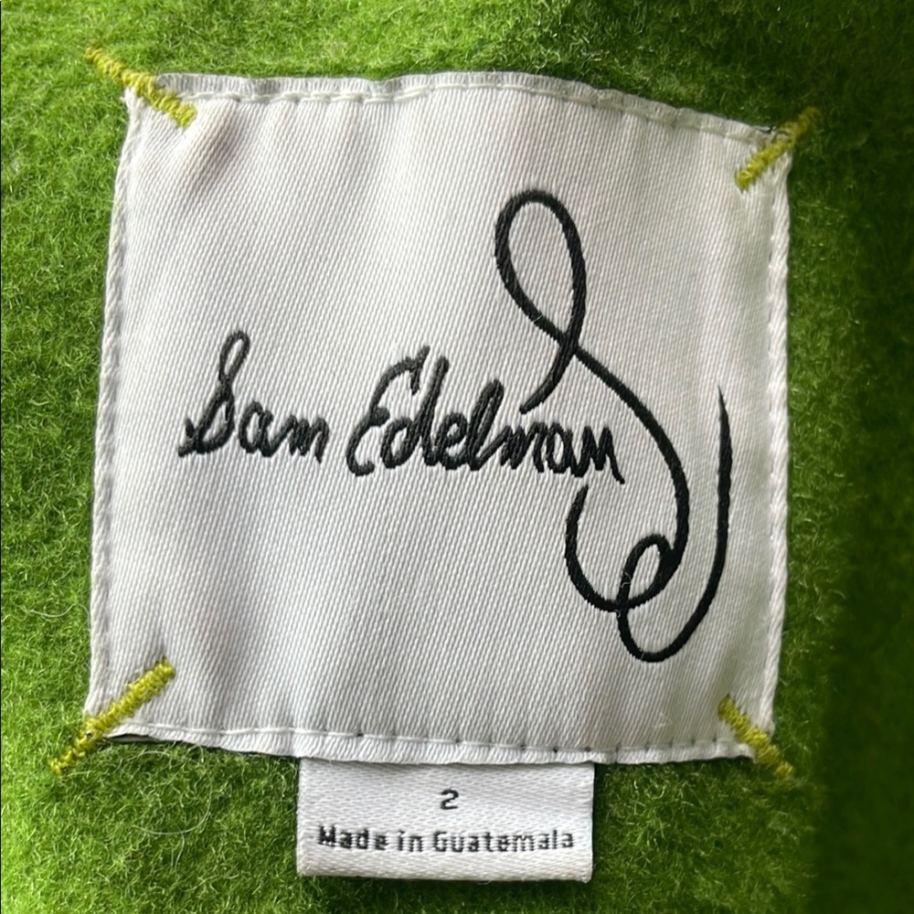 Sam Edelman Green Belted Coat - Picture 7 of 7